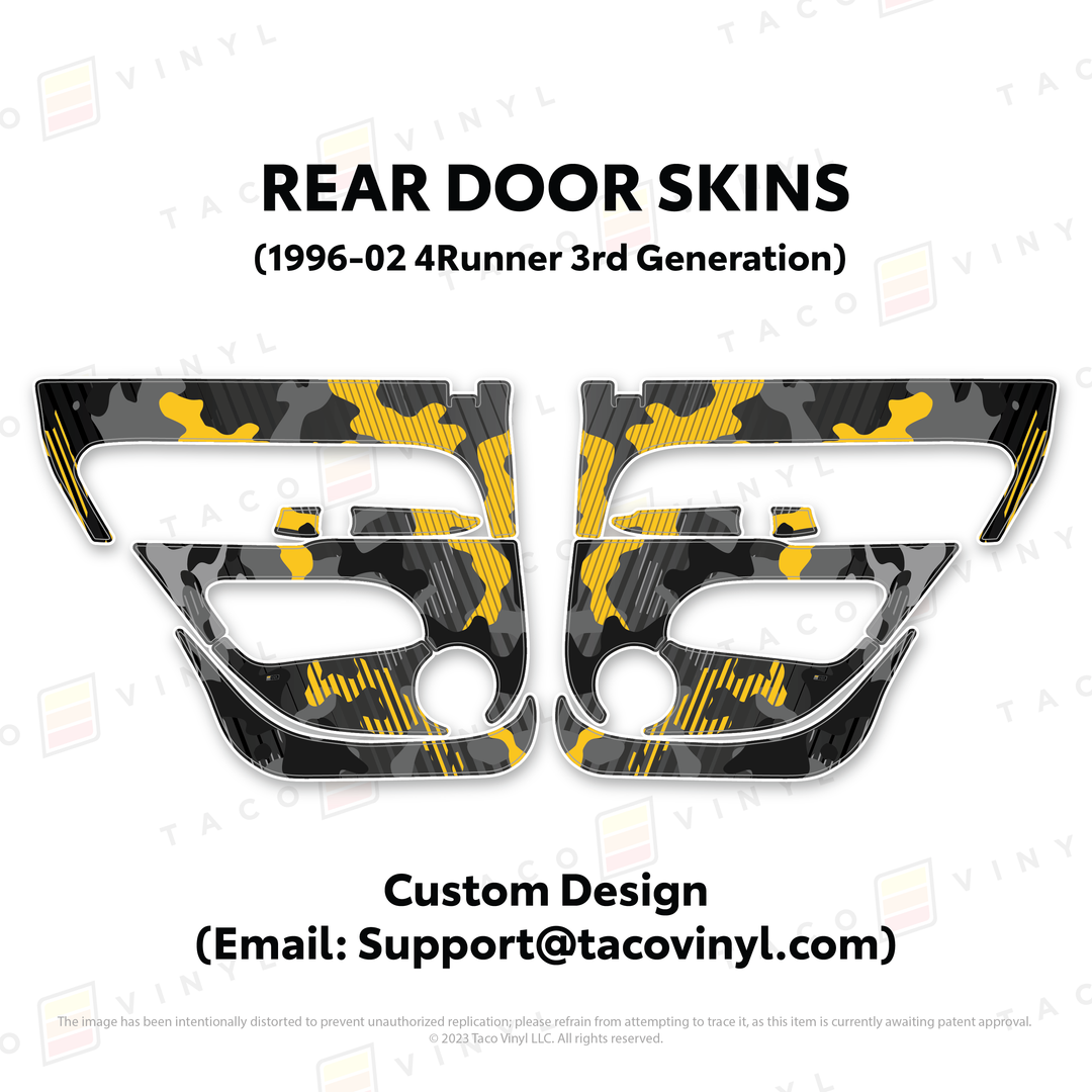 Taco Vinyl Protective Vinyl Door Skins for 4Runner (1996-2002)