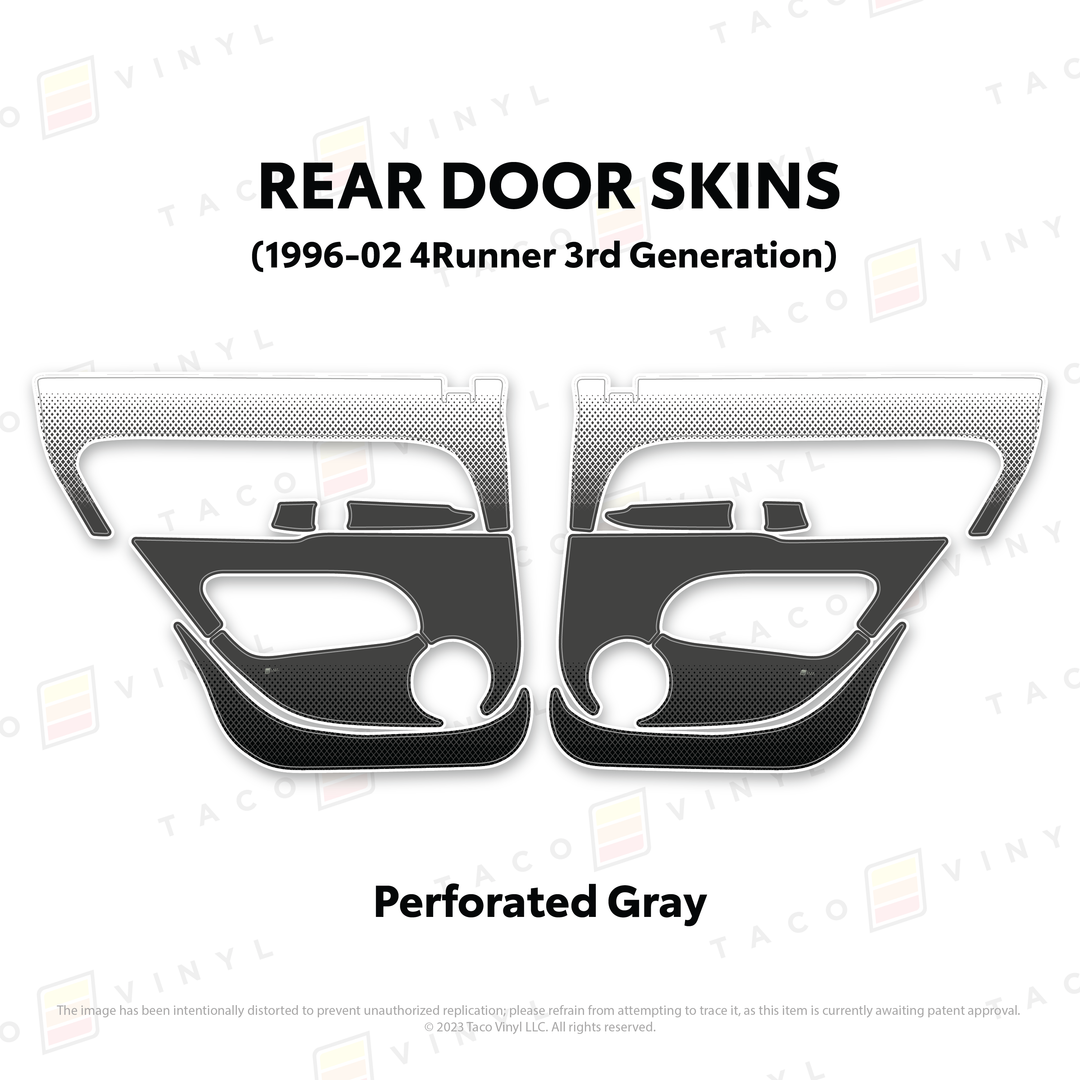 Taco Vinyl Protective Vinyl Door Skins for 4Runner (1996-2002)