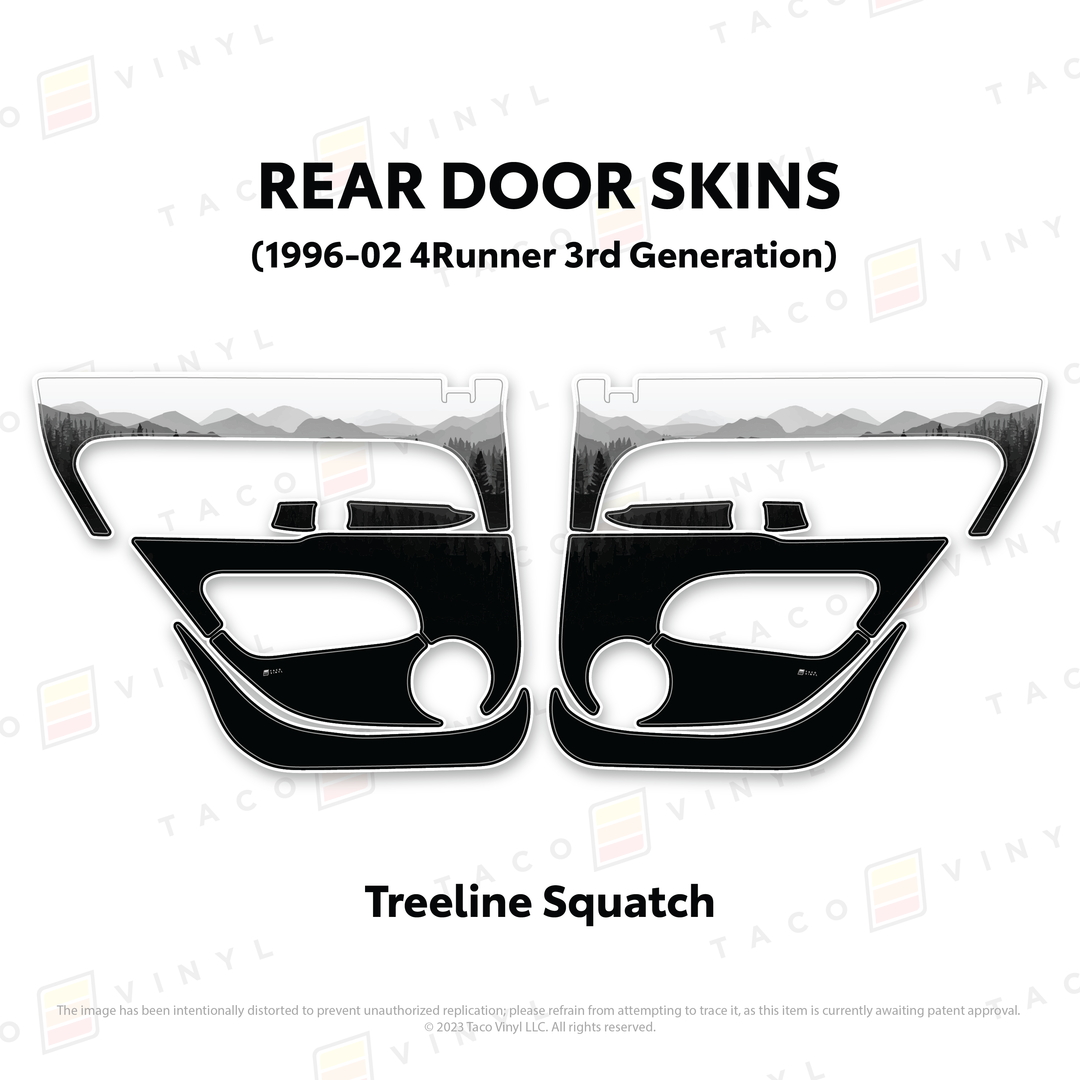 Taco Vinyl Protective Vinyl Door Skins for 4Runner (1996-2002)
