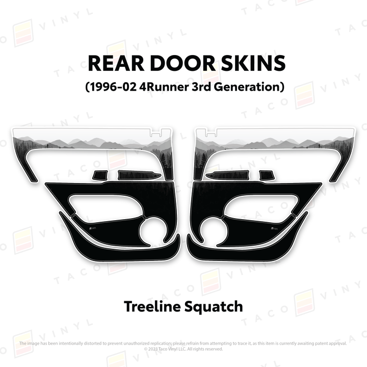 Taco Vinyl Protective Vinyl Door Skins for 4Runner (1996-2002)