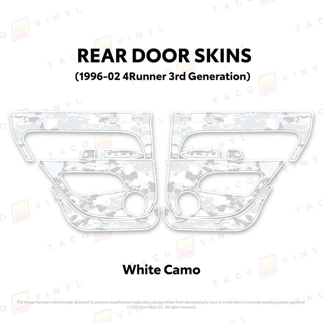 Taco Vinyl Protective Vinyl Door Skins for 4Runner (1996-2002)