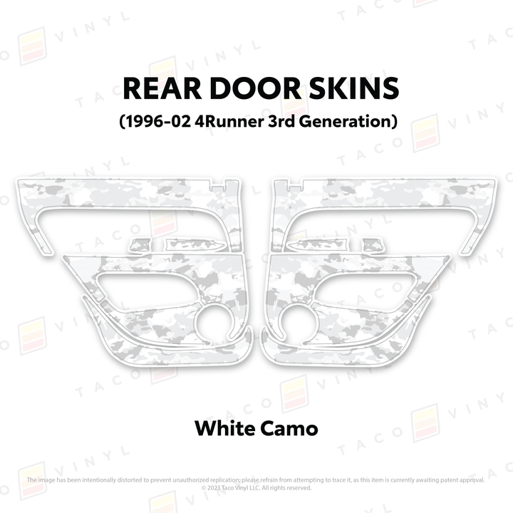Taco Vinyl Protective Vinyl Door Skins for 4Runner (1996-2002)