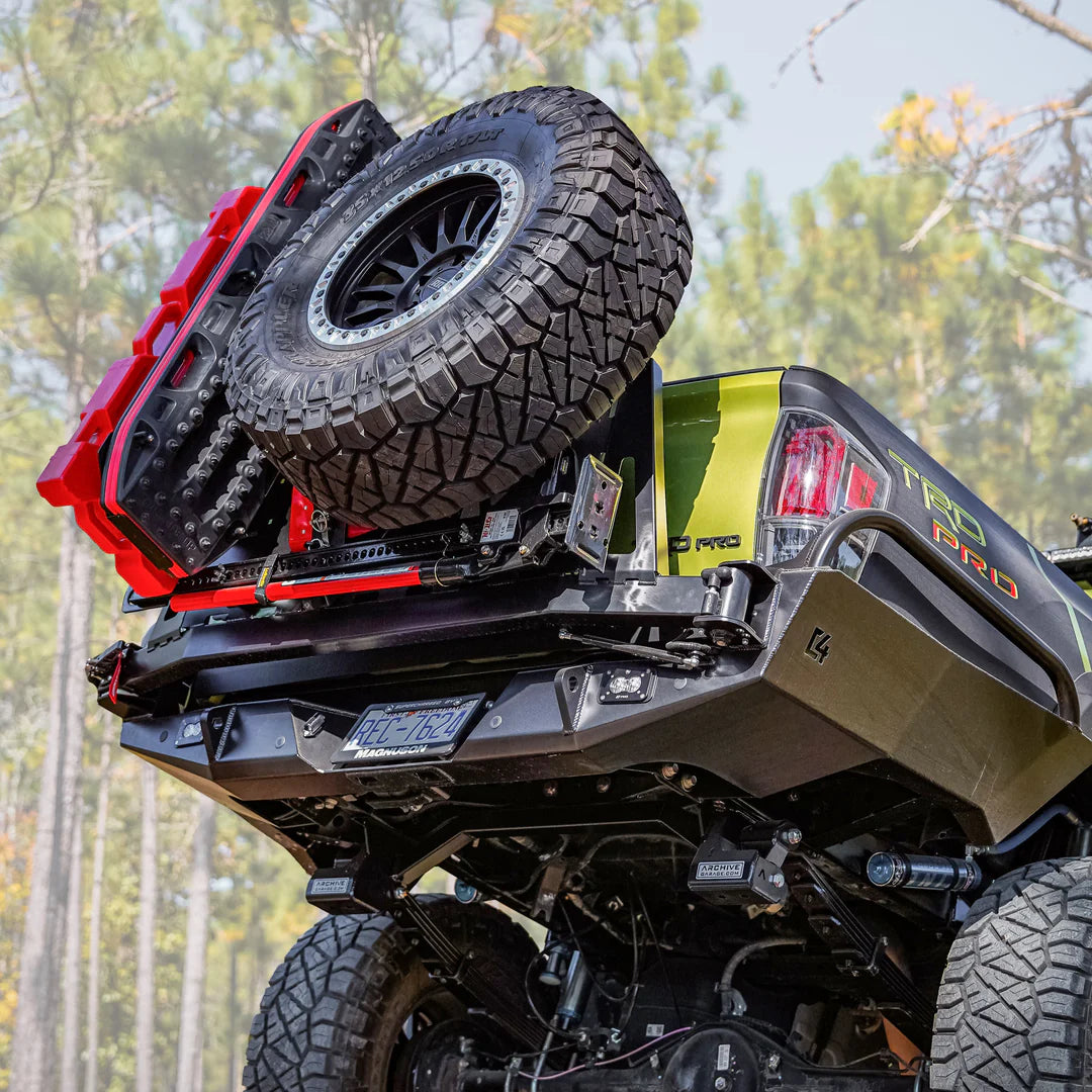 C4 Fabrication Overland Series High Clearance Rear Bumper for Tacoma (2016-2023)