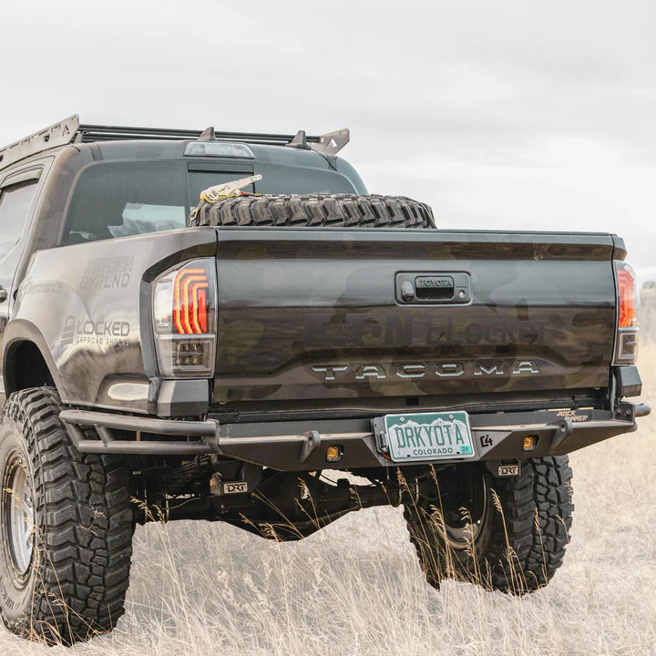 C4 Fabrication Rock Runner High Clearance Rear Bumper for Tacoma (2016-2023)