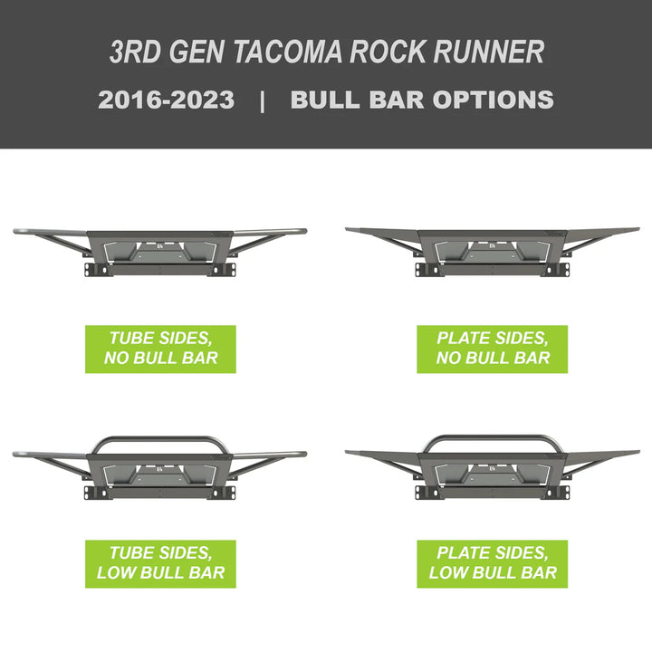 C4 Fabrication Rock Runner Front Bumper for Tacoma (2016-2023)