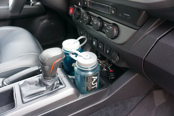 Oversize Cup Holder with Tray (2016-2023 Tacoma) - BLACK