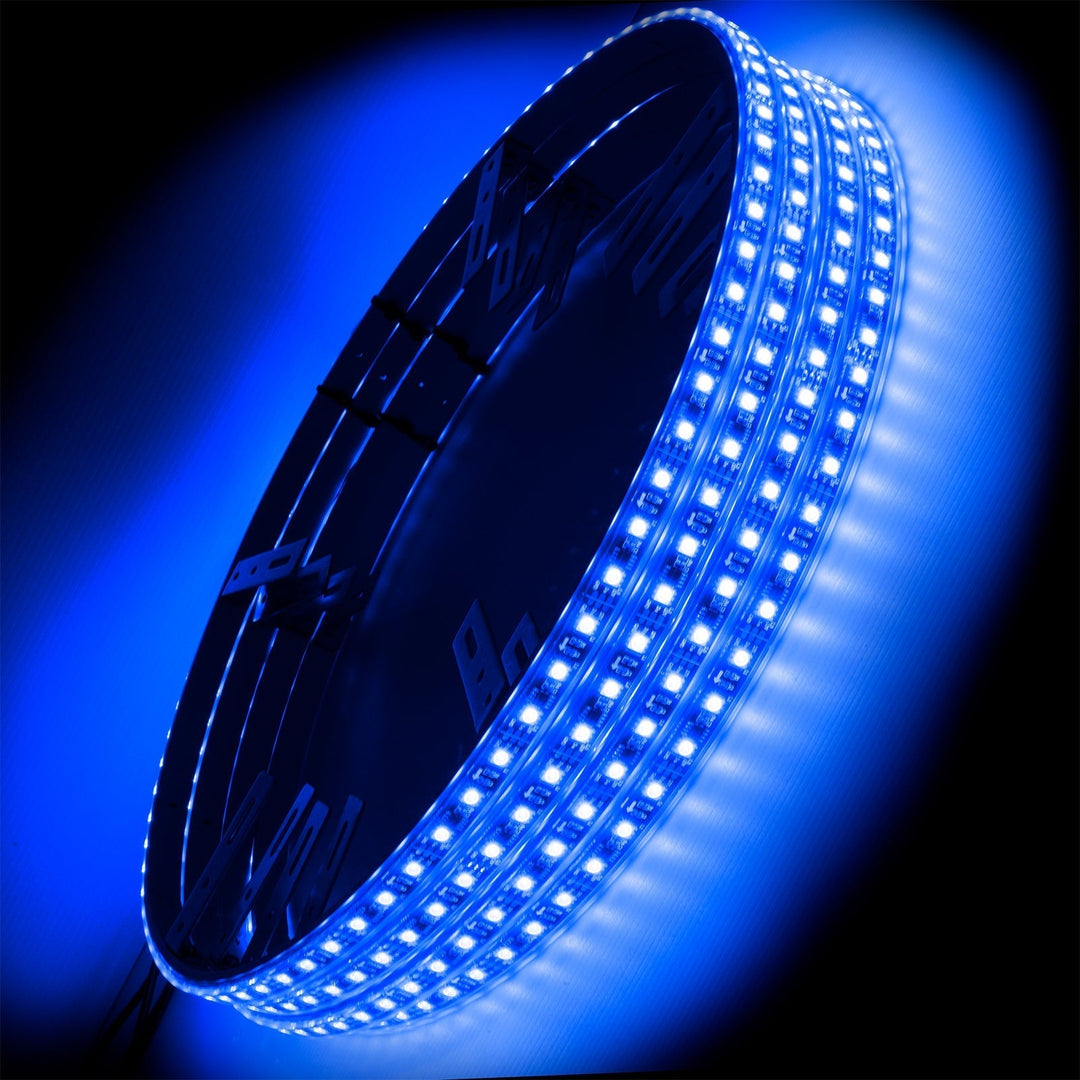 LED Illuminated Wheel Rings - Single / Double Row LED