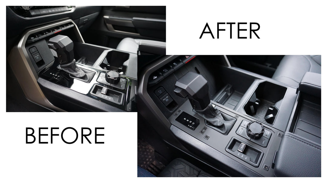 AJT Design Center Console Panel- BLACK for Tundra (2022+)
