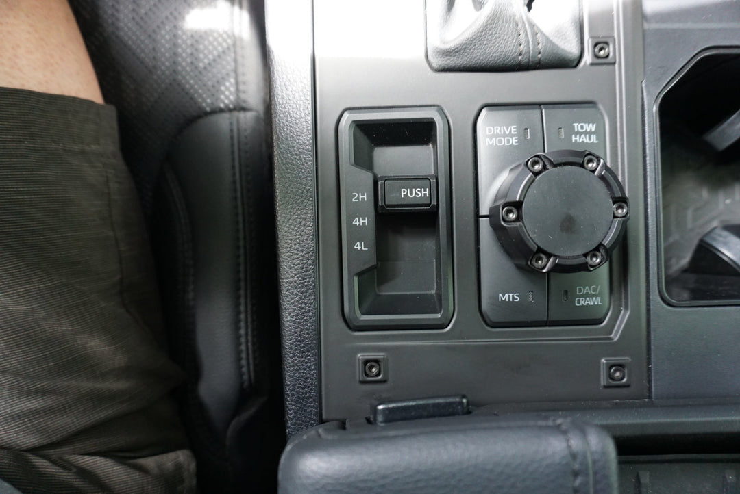 AJT Design 4x4 Button Trim- BLACK for Tundra (2022+)