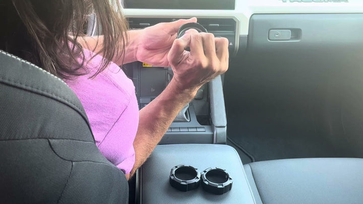 V2 Radio Knob + Drive Mode Knob + Climate Knobs (2024+ Tacoma / 2025+ 4Runner) - BLACK