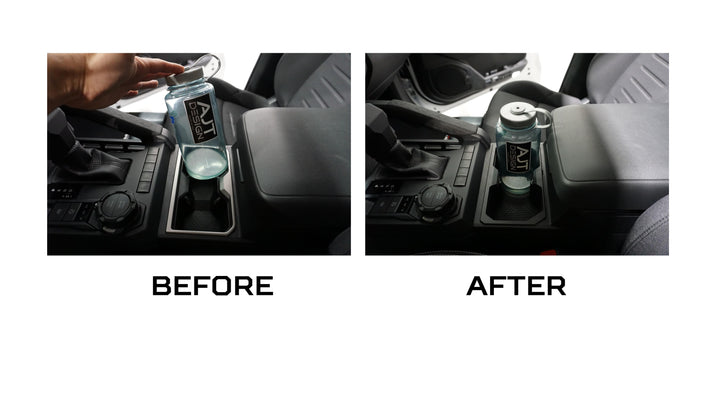 Oversize Cup Holder (2024+ Tacoma) - WHITE/BLACK