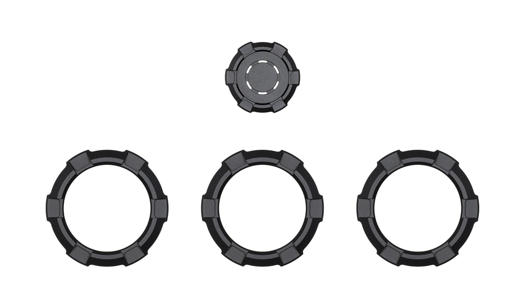 V2 Radio Knob + Drive Mode Knob + Climate Knobs (2024+ Tacoma / 2025+ 4Runner) - BLACK