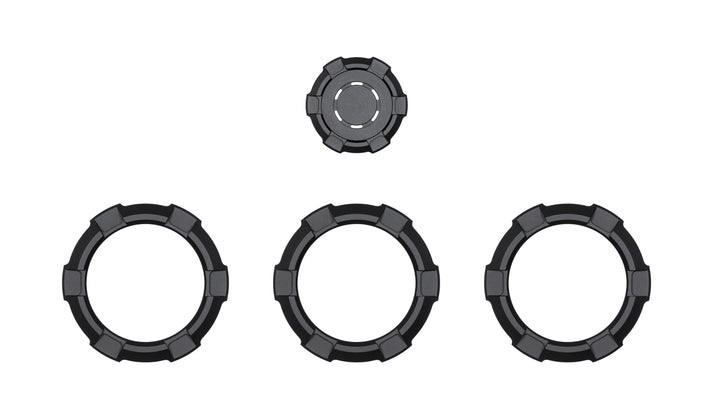 V2 Radio Knob + Drive Mode Knob + Climate Knobs (2024+ Tacoma / 2025+ 4Runner) - BLACK