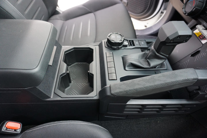 Oversize Cup Holder (2024+ Tacoma) - LUNAR ROCK/BLACK