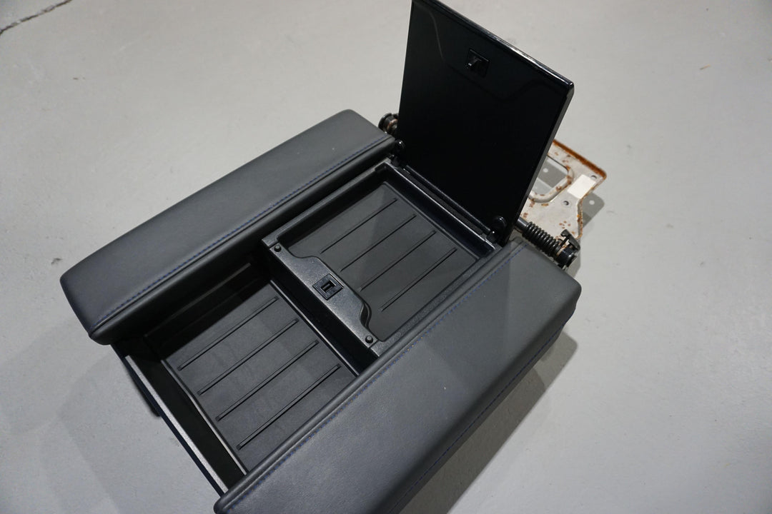 AJT Design Center Console Tray Liner- 2PC BLACK for Tundra Platinum (2022+)