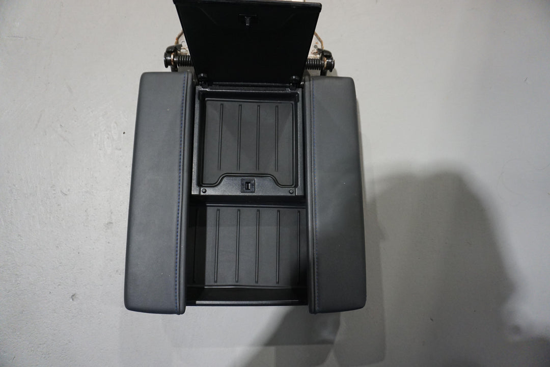 AJT Design Center Console Tray Liner- 2PC BLACK for Tundra Platinum (2022+)