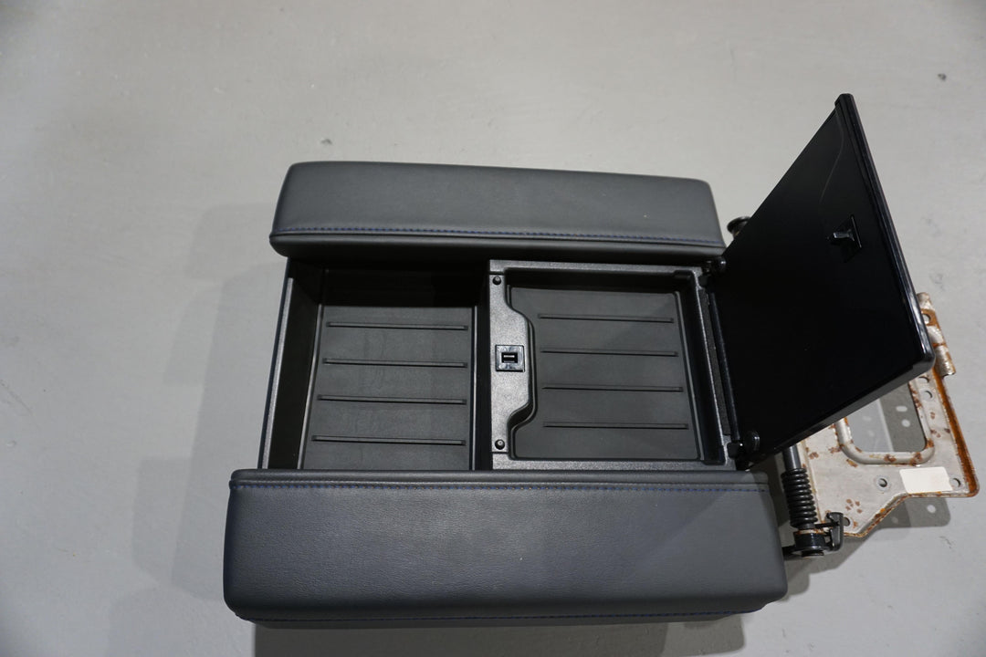 AJT Design Center Console Tray Liner- 2PC BLACK for Tundra Platinum (2022+)