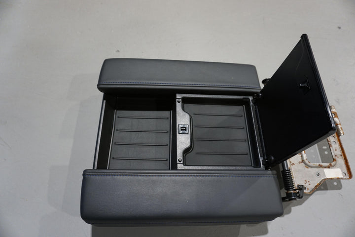 AJT Design Center Console Tray Liner- 2PC BLACK for Tundra Platinum (2022+)