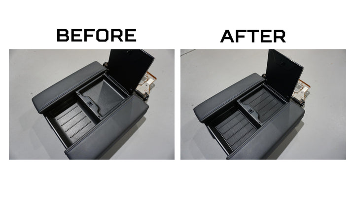 AJT Design Center Console Tray Liner- 1PC BLACK for Tundra Platinum (2022+)
