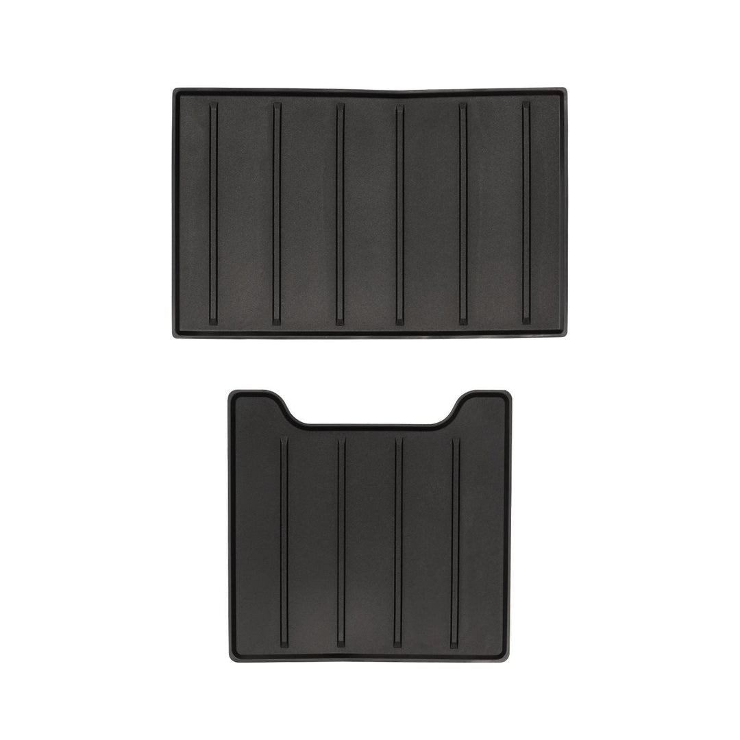 AJT Design Center Console Tray Liner- 2PC BLACK for Tundra Platinum (2022+)