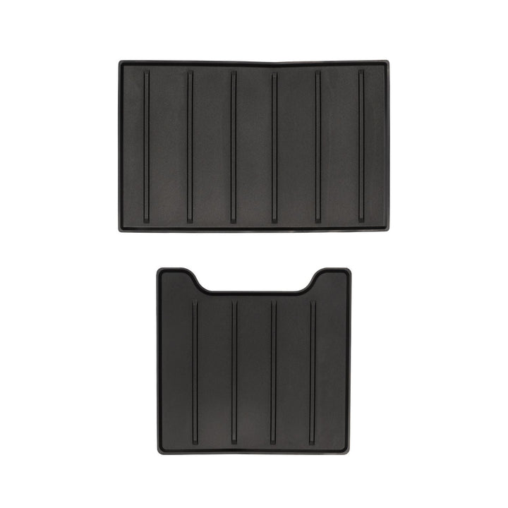 AJT Design Center Console Tray Liner- 2PC BLACK for Tundra Platinum (2022+)