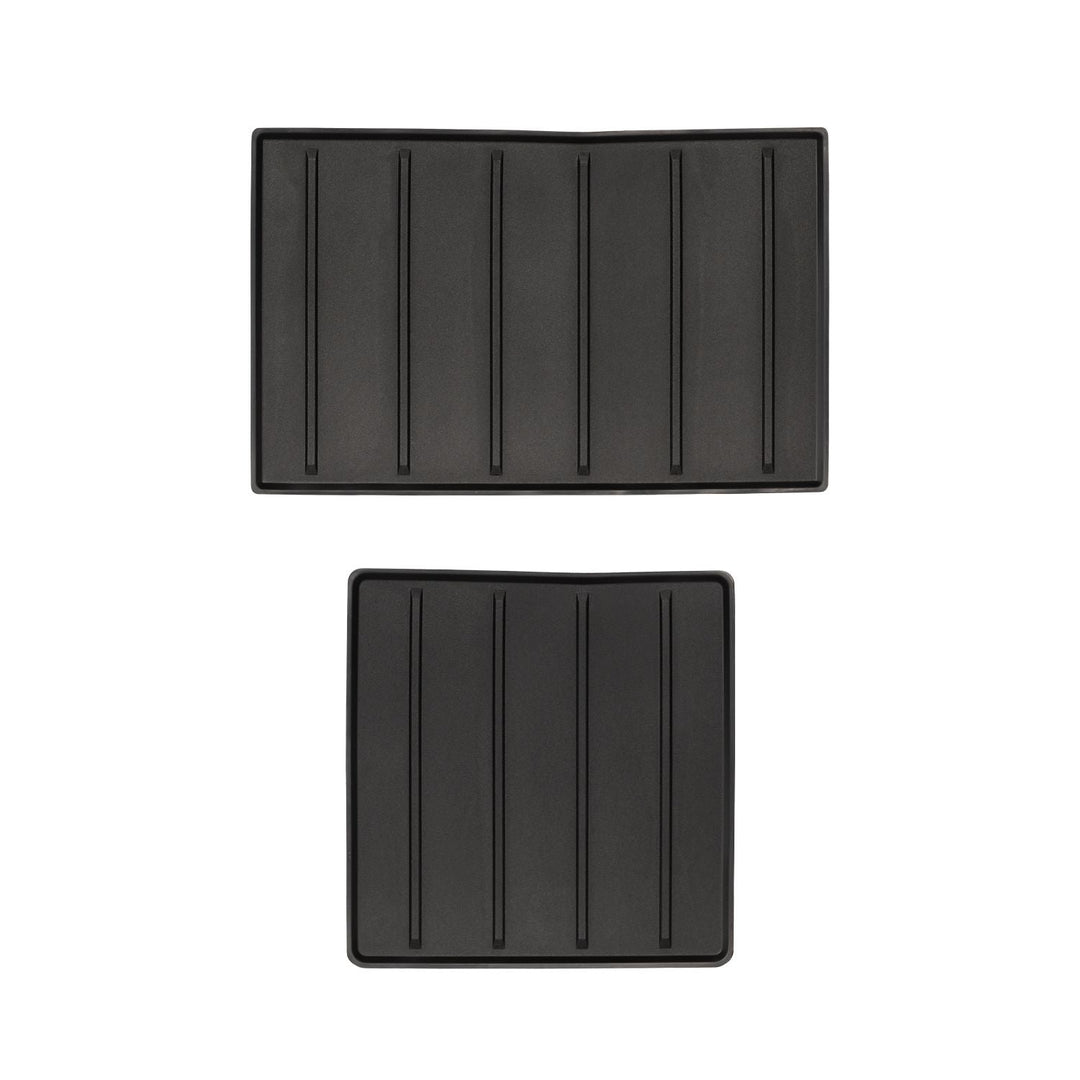 AJT Design Center Console Tray Liner- 2PC BLACK for Tundra SR5 (2022+)