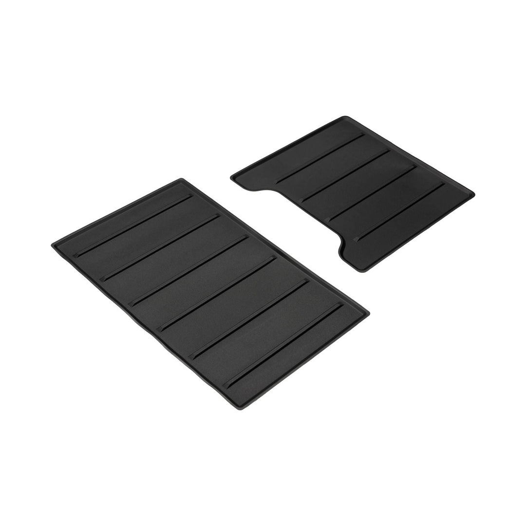 AJT Design Center Console Tray Liner- 2PC BLACK for Tundra Platinum (2022+)