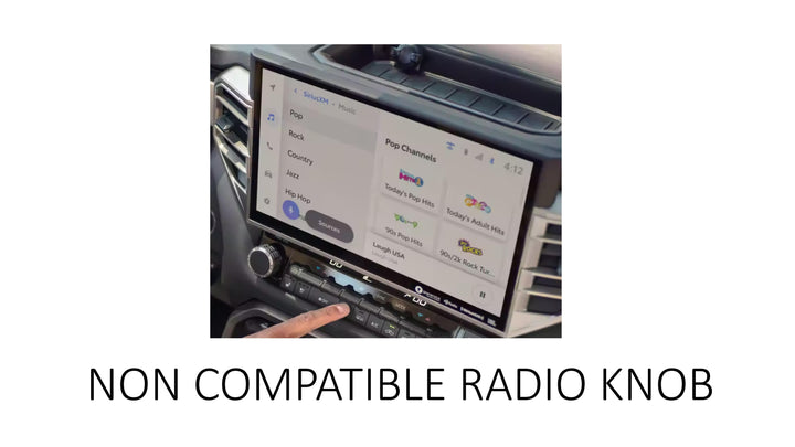 AJT Design Radio Knob- CEMENT for Tundra 8" Screen (2022+)