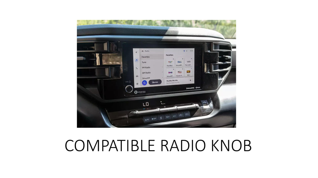 AJT Design Radio Knob- CEMENT for Tundra 8" Screen (2022+)