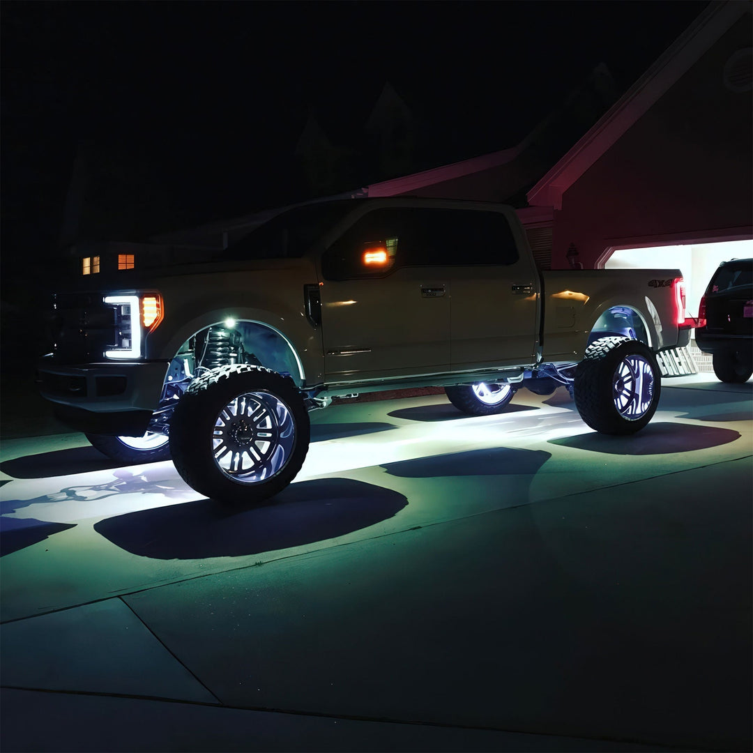 LED Illuminated Wheel Rings - Single / Double Row LED