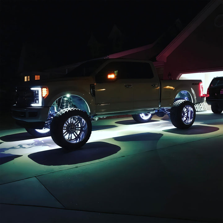 LED Illuminated Wheel Rings - Single / Double Row LED