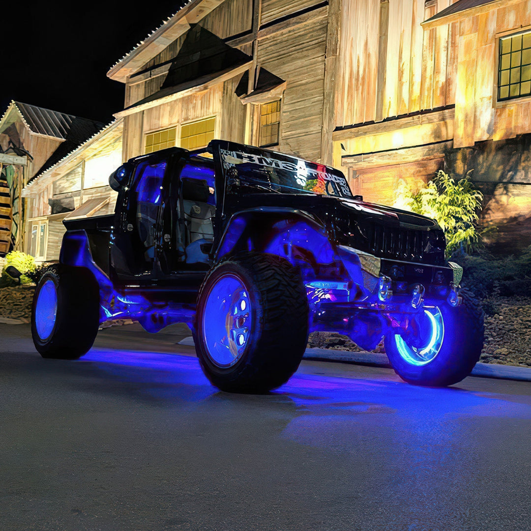 LED Illuminated Wheel Rings - Single / Double Row LED