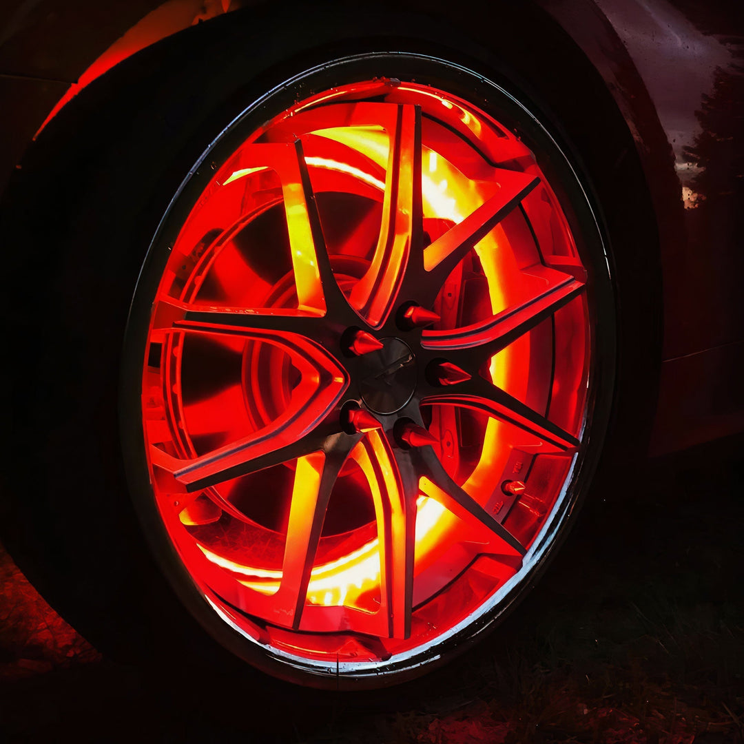LED Illuminated Wheel Rings - Single / Double Row LED