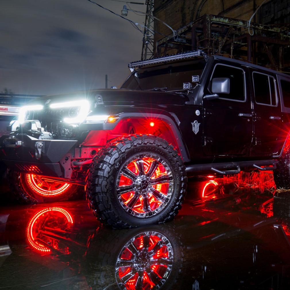 LED Illuminated Wheel Rings - Single / Double Row LED