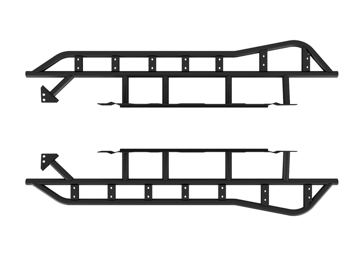 Cali Raised Step Edition Rock Sliders For Tacoma (2024+)