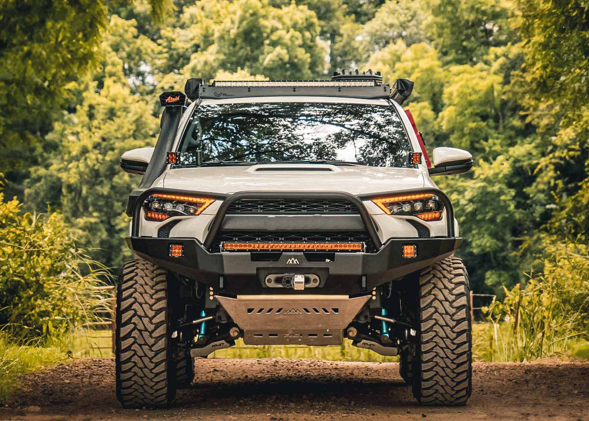 Backwoods Adventure ModeHi-Lite Overland Front Bumper [Bull Bar] for 4Runner (2010-2024)