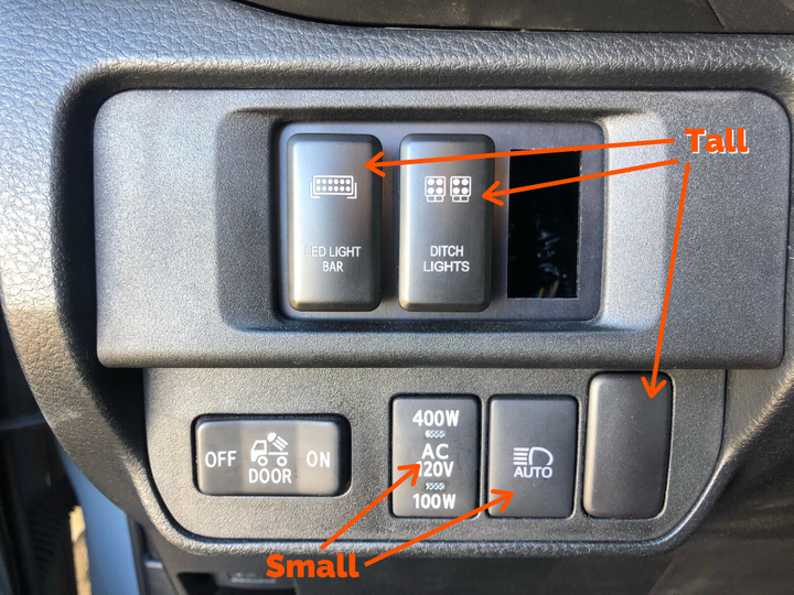 Cali Raised LED Tall Style Toyota OEM Style "REVERSE LIGHTS" Switch