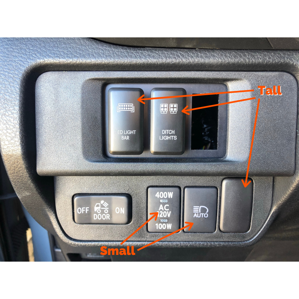 Cali Raised LED Small Style Toyota OEM Style "BUMPER LIGHT BAR" Switch