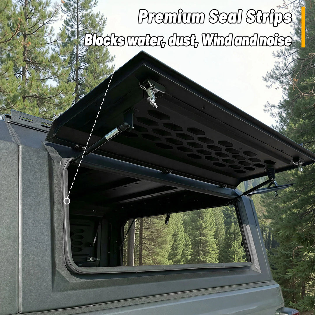 OPENROAD Aluminum Truck Cap for Tacoma (2024+) – 6ft Bed