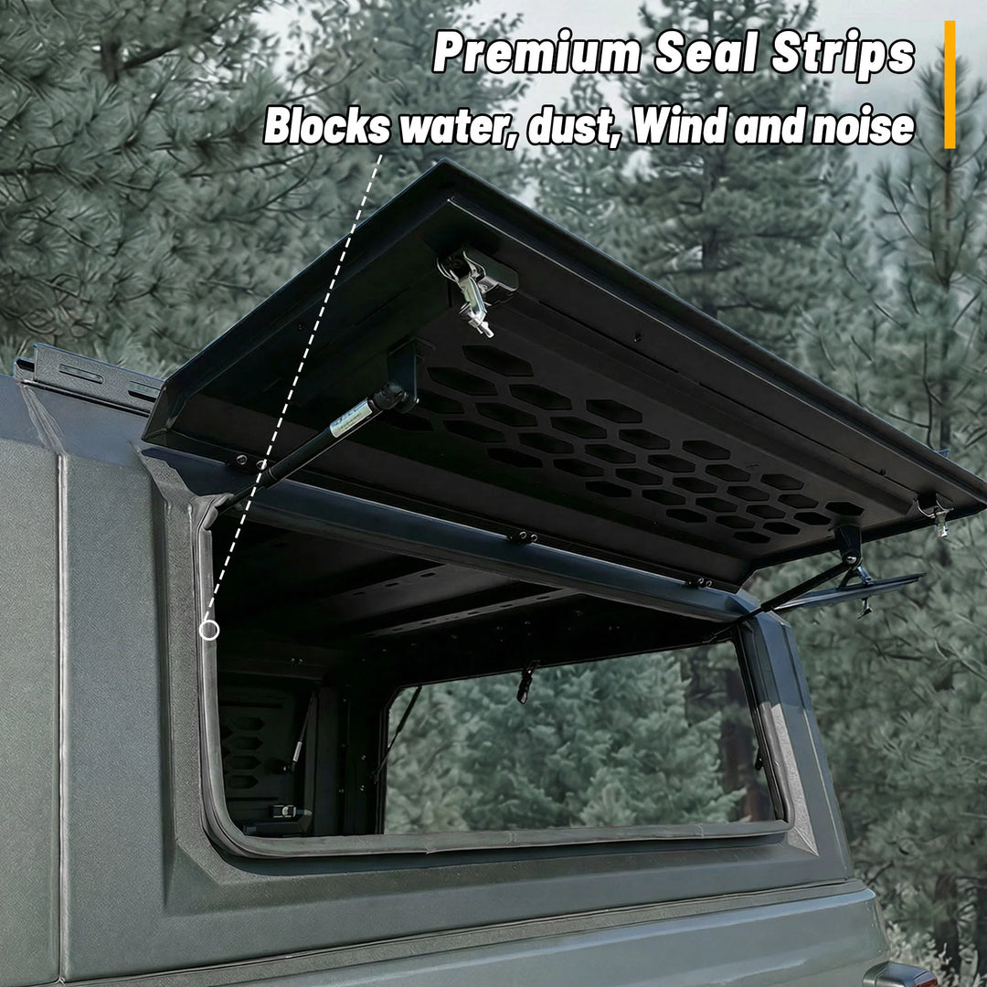 OPENROAD Aluminum Truck Cap for Tacoma (2016-2023) - 6ft Bed