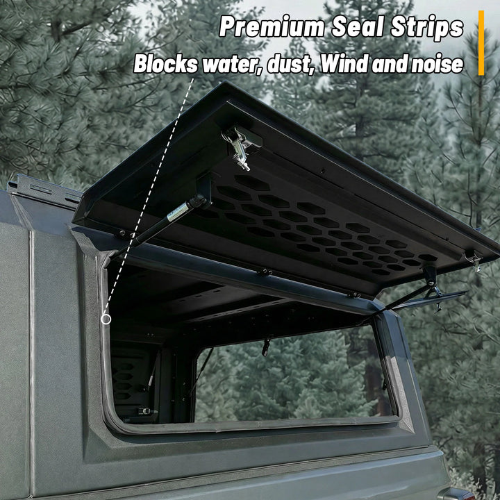 OPENROAD Aluminum Truck Cap for Tacoma (2016-2023) - 6ft Bed