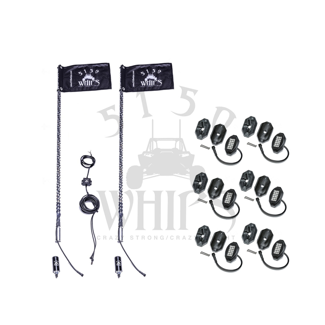 5150 187 Whips and Rock Light Combo Kit