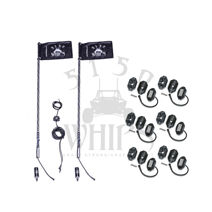 5150 187 Whips and Rock Light Combo Kit