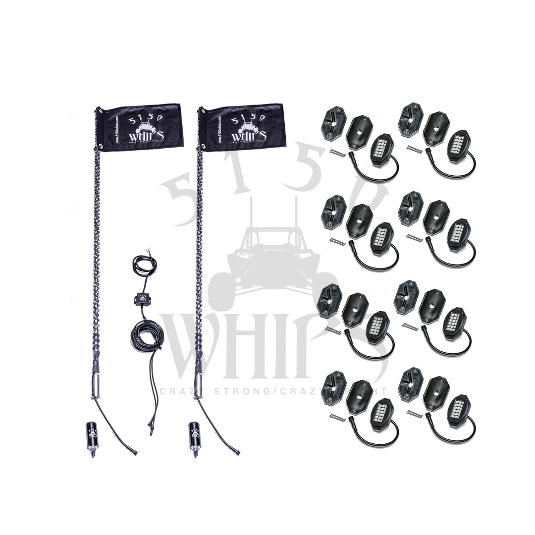 5150 187 Whips and Rock Light Combo Kit