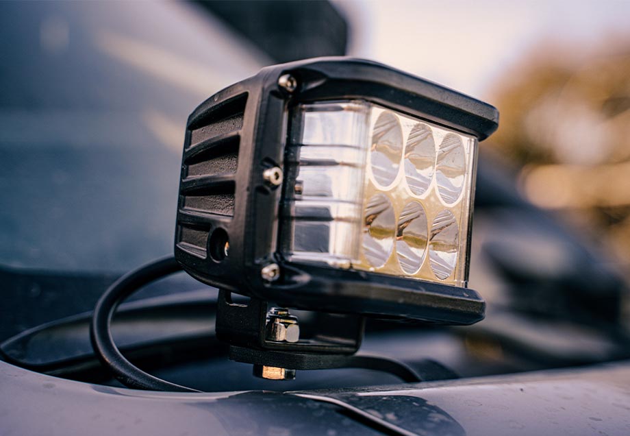 Cali Raised LED Low Profile LED Ditch Light Brackets Kit For 4Runner (2010-2024)