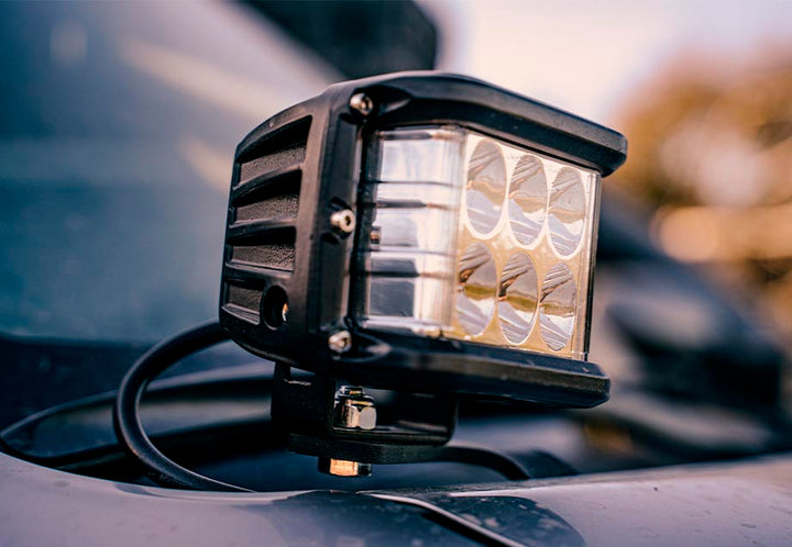 Cali Raised LED Low Profile LED Ditch Light Brackets Kit For 4Runner (2010-2024)