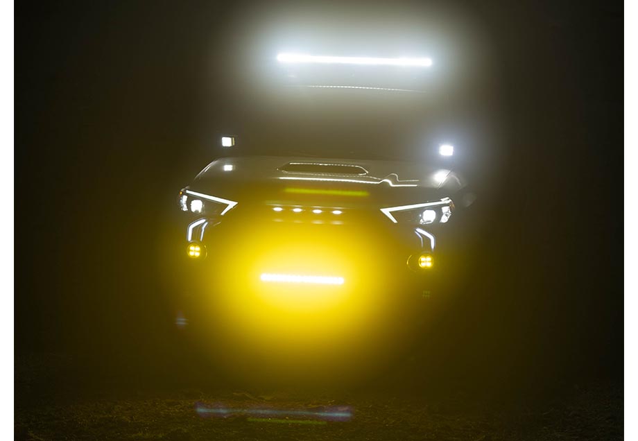 Cali Raised LED Low Profile LED Ditch Light Brackets Kit For 4Runner (2010-2024)