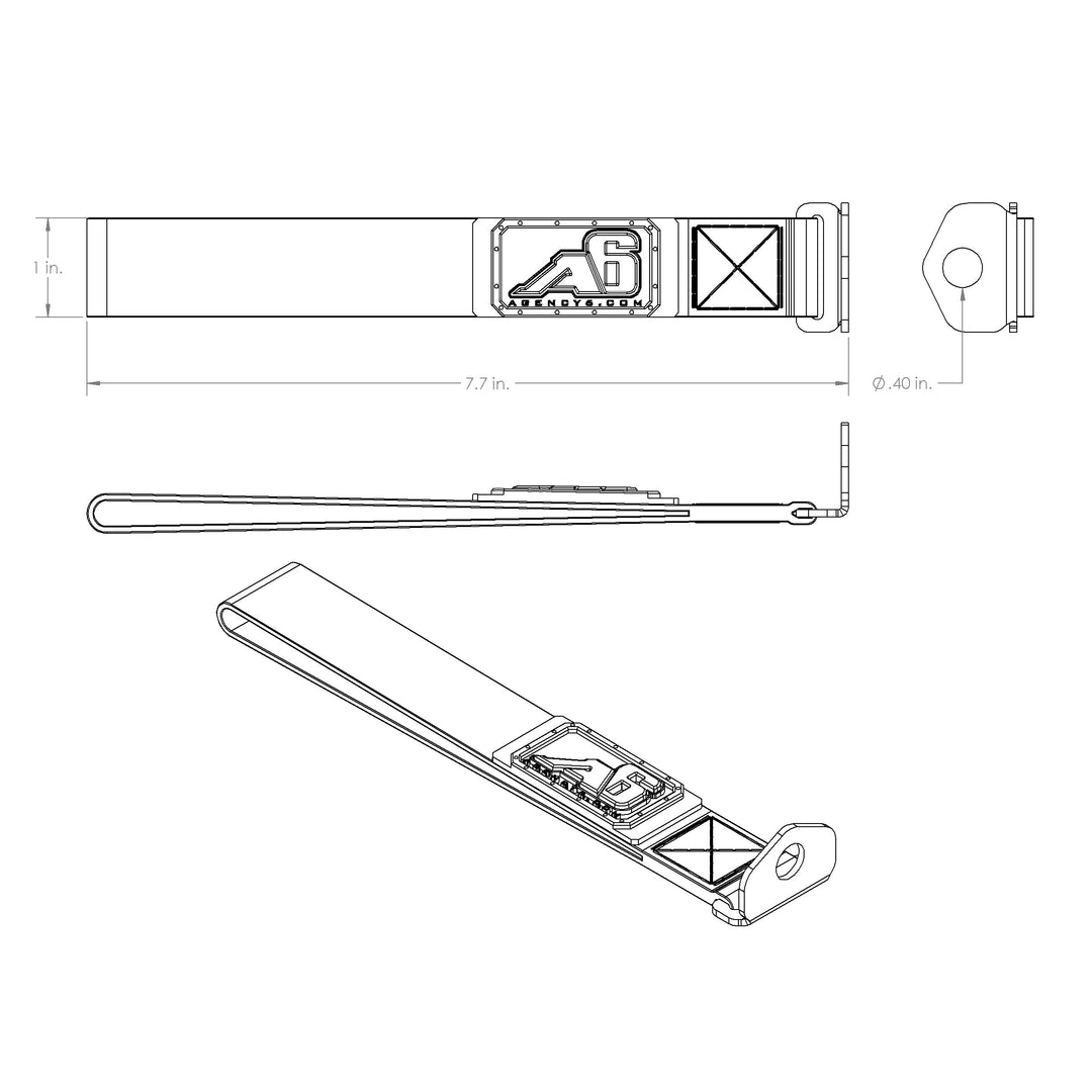 Agency6.com Rear Lift Gate Hatch Pull Assist Strap for 4Runner (1996-2009)