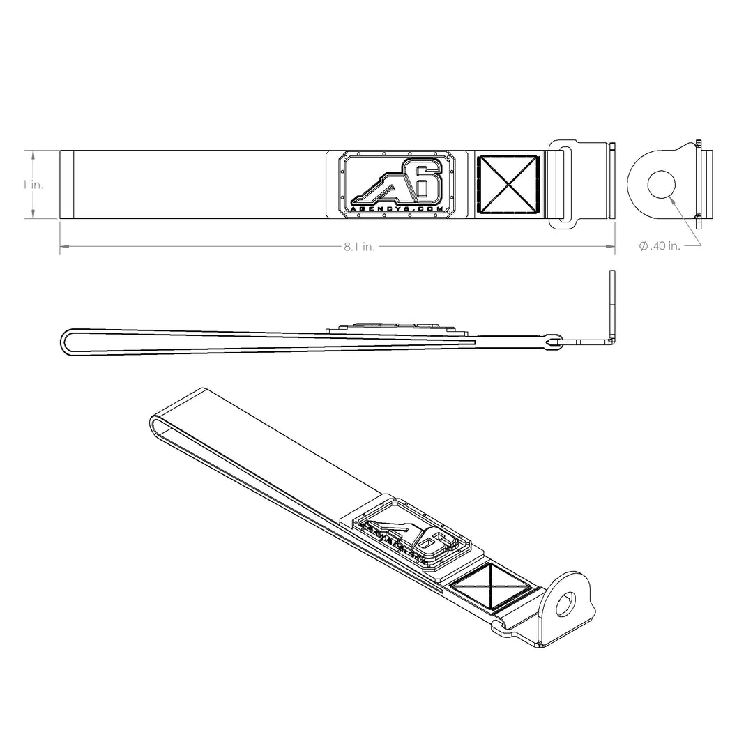 Agency6.com  Rear Lift Gate Hatch Pull Assist Strap for 4Runner (2010-2024)