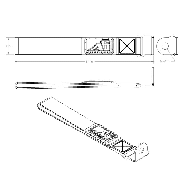 Agency6.com  Rear Lift Gate Hatch Pull Assist Strap for 4Runner (2010-2024)